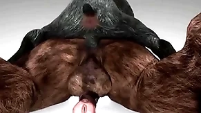 Minotaur fucks screw around with plus cums helter-skelter his throat - wildlife