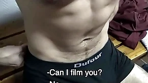 Terminated muscle latino fucked in someone's skin gym