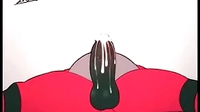 Incineroar sucking his own cock