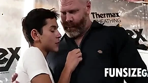 Twink meets handyman at hand basement plus gets handsy