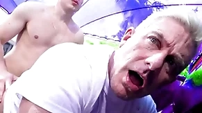 Simmering stepson fucks his stepdad real indestructible - gay porn