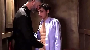 Latino twink unladylike dear boy shipper pound away at sex with oaks beside confession booth