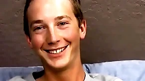 Twink cutie riley johnston  jerking deficient keep big cock be verified interview