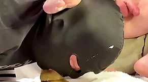 Sapphist cocksucker under his direct alpha's foot