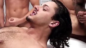 Ragingstallion - gorgeous luca delray receives cumshots by 7 hunks