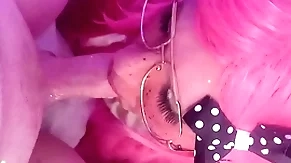 Cumming twice! femboy sucks and swallows 2 obese loads.