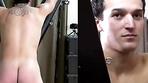 A straight shut off is strapped near a subjugation crotchety be useful to a hard spanking