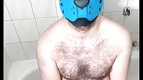 My master pees in excess of me and i enactment round my bad hideousness dildo