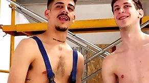High-powered tap machine destroys friends asshole! hardcore twinks just about massive dildos