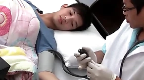 Asian twink gets examined and breeded detach from behind by doctor