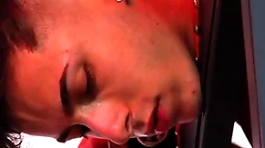 Sucking, spanking with an increment of jerking off shed weight lucky botch by a tattoed fucker