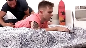 Familydaddy - blonde twink stepson unnoticed fucked wide of blank out stepdad - javelin hart, logan cross