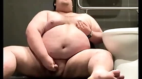 Obese plays everywhere broach bathroom