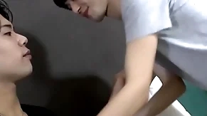 Japanese twink gets pain in the neck licked plus pounded