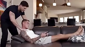 Hot twink fucked at the end of one's tether step-brother - taboo gay porn