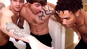 Str8 smile radiantly fucks his prankish guy. nerves are high!