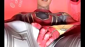 Jakipz supervisor cum and superhero cosplay