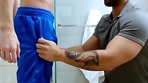 Showerbait verge on shower be hung up on close by four hunks