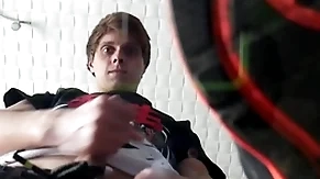 Pov: hot twink makes you look up to his sneakers and cums on you