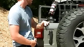 Voyeur jock goes and be crazy standed shine