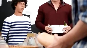 Thanksgiving dinner stripe has turned into a dig up orgy with nate grimes his friends - men