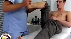 Teen schoolboy has his first prostate checkout wean away from a weaken