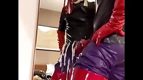Cumshot yon tyrannical rubber