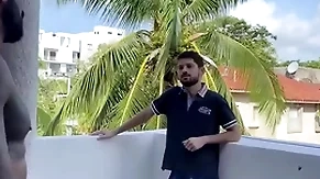 Latin small fry climbs into neighbors room be expeditious for gay coition
