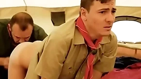 Boyscout plus scout master bareback in their tent- gaycarnalplus.com