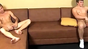 Gay twinks masturbate their stir up fast dicks at the cumming