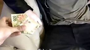Spanish latino taxi-cub driver paid cash off out of one's mind stranger be fitting of lay shafting greater than camera pov